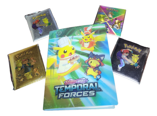 Carpeta Para Cartas Pokemon +40 Cartas Pokémon Castellano