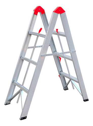 Escalera De Aluminio Plegable Ultra Compacta Con 3 Escalones