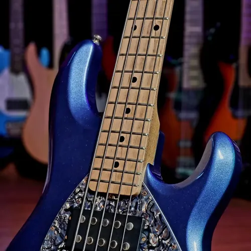 Baixo 5 Cordas Music Man Stingray5 Hh Pacecar Blue 2014 | MercadoLivre