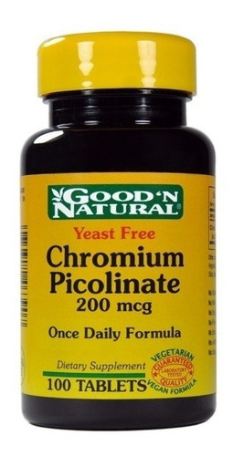 Quemador De Grasa Chromium Picolinate 200mcg Goodn Natural