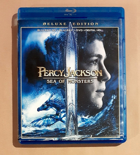 Percy Jackson Sea Of Monsters Blu-ray 3d + 2d + Dvd Original