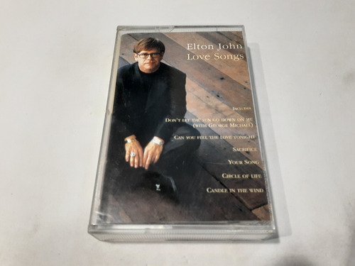 Love Songs, Elton John - Cassette 1995 Chileno 8/10