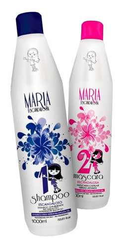 Imagem 2 de 4 de Escova Progressiva + Máscara Black 500g Maria Escandalosa