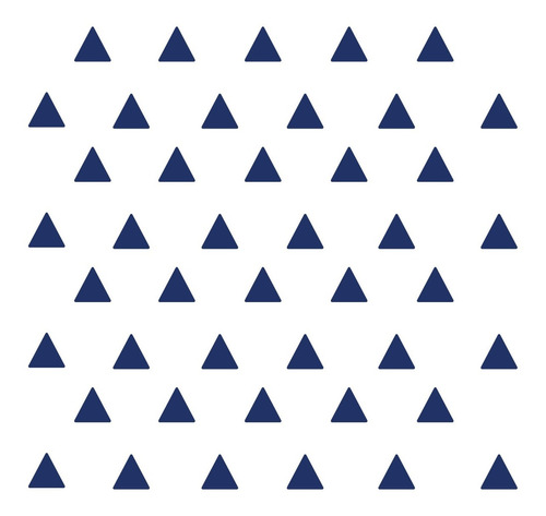 Adesivo De Parede Triângulos Azul Royal 121un