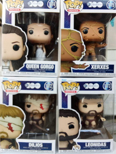 Funko Pop Movies 300 4 Pack: Xerxes, Leonidas, Dilios, Gorgo (Usado)