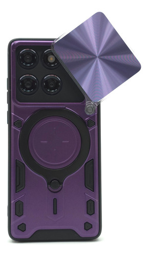 Funda Protector Case Moto Edge 60 Fusion Uso Rudo Carcasa Violeta Moto Edge 60 Fusion