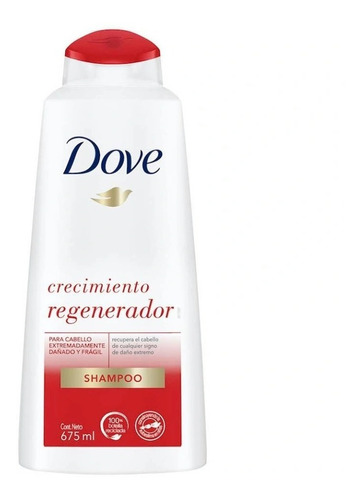 Shampoo Dove Crecimiento Regenerador 675 Ml