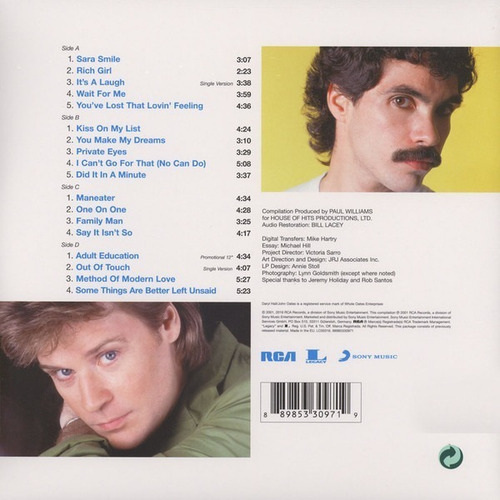 Imagen 3 de 7 de Daryl Hall John Oates - The Very Best Of 2lps Gris Y Azul