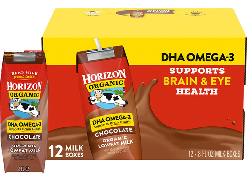 Horizon Organic - Cajas De Leche Baja En Grasa 1% Estables C