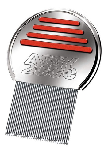 Imagen 2 de 3 de Peine Fino Assy 2000 De Acero Inoxidable Con Micro-canales