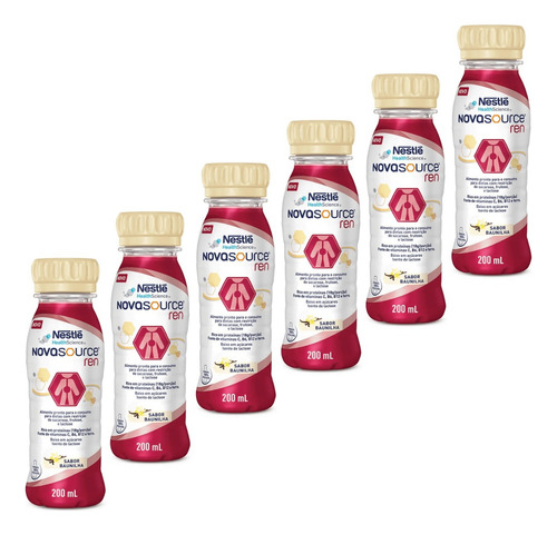 Novasource Ren 200 Ml, Nestle - (kit Com 6 Unidades)