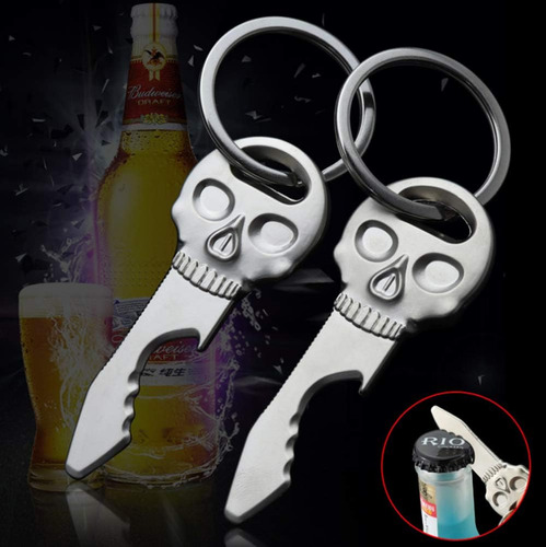 2 Llaveros Con Dije De Cabeza De Calavera, Multifunción, Lla