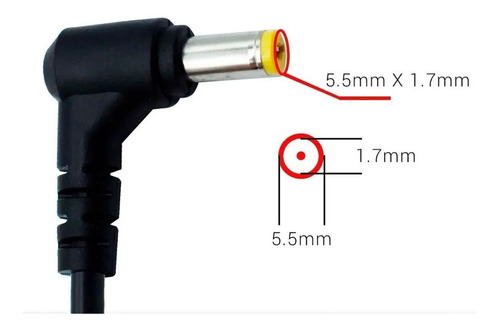 Imagen 2 de 3 de Cargador Para Laptop Gateway Emachines Original 19v 3,4a 65w