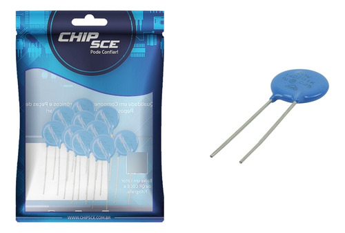 10x Varistor 14k 130vac (s14d201 / 14d201k130vac) Uso Geral