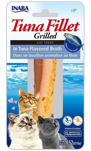 Snack Premio Gato Inaba Ciao Filete Grillado Atún 15gr. Np