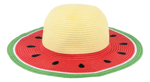 Sombreros De Paja De Frutas Para Niños, Plegable