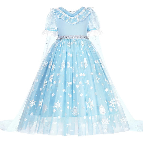 Vestido Frozen De Anna Elsa Para Niñas  Para Cosplay  Reina