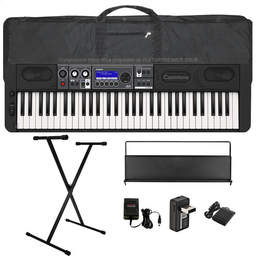 Teclado Casio Ct-s500 Profesional Bluetooth Funda Pedal Pie