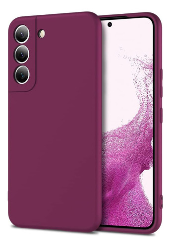 Funda Silicona Borgona Para Samsung Galaxy S22