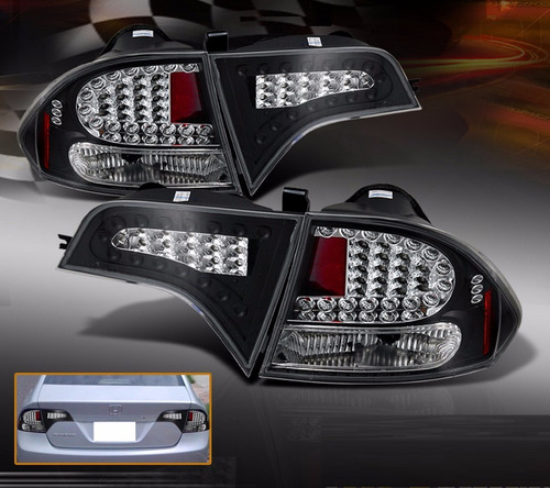 Honda Civic Sedan 2006 - 2011 Juego De Calaveras Tipo Led