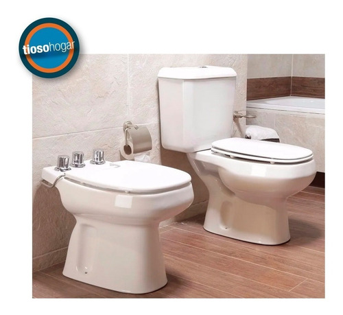 Imagen 2 de 10 de Juego Sanitarios Roca Monaco Inodoro Mochila Bidet Tap Tioso