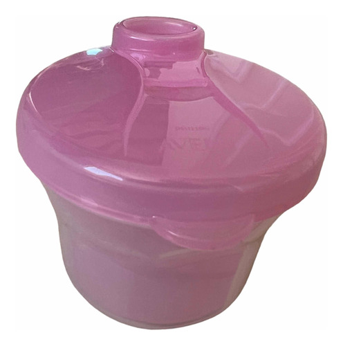 Dispenser De Leche En Polvo Avent Rosa, Usado En Excelente E