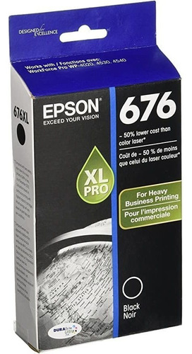 Epson Durabrite T676xl - Cartucho De Inyección De Tinta Ultr