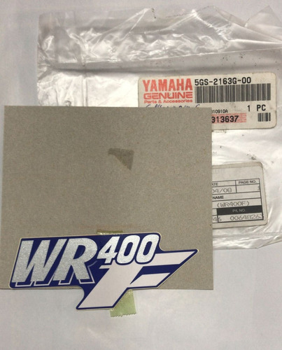 Adesivo Paralama Traseiro Yamaha Wrf 400 99-00