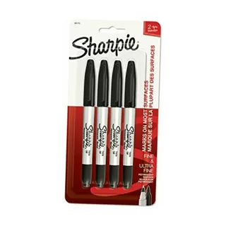Sharpie Twin Tip Permanent Markers, Fine & Ultra-fine
