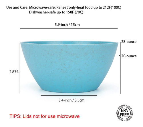 Tazones De Cereales Inquebrantables De Koxin -karlu Con Tapa