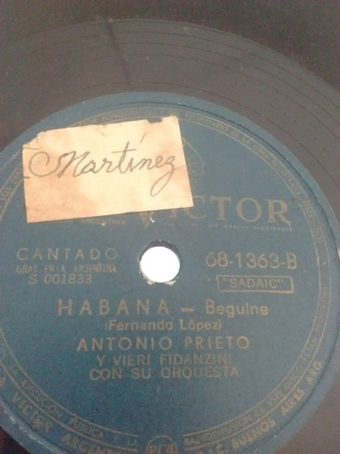 Antonio Prieto Vieri Fidanzini Disco Pasta 68-1363 C23