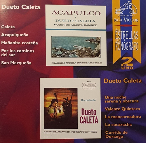 Cd Dueto Caleta + Acapulco + Recordando + Mañanita Costeña