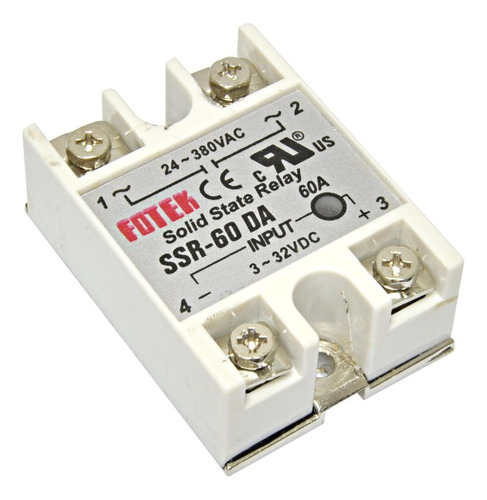 Rele Estado Solido Solid State Relay Ssr-60da 60a Ac -delta 