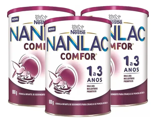 Nan Comfor En Lata X 3 Unidades De 800g - 10 Meses A 3 Años
