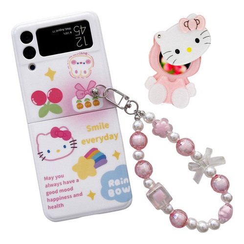 Cadena Para Hello Kitty Zflip3/4/5 Funda De Teléfono .