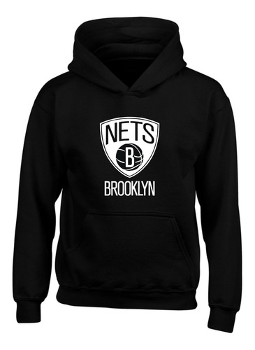 Buzo Brooklyn Nets Capota, Hoddies Niños Y Adulto