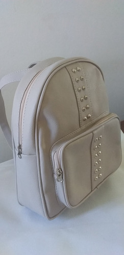 Mochila Cuerina Pu Con Tachas