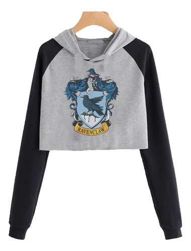 Buzo Corto Harry Potter Ravenclaw Gruge Aesthetic Canguro