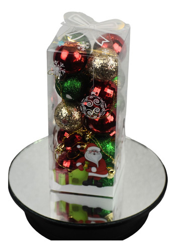 Esferas 4 Cm Decoración Adornos Para Árbol Navidad 20 Pz