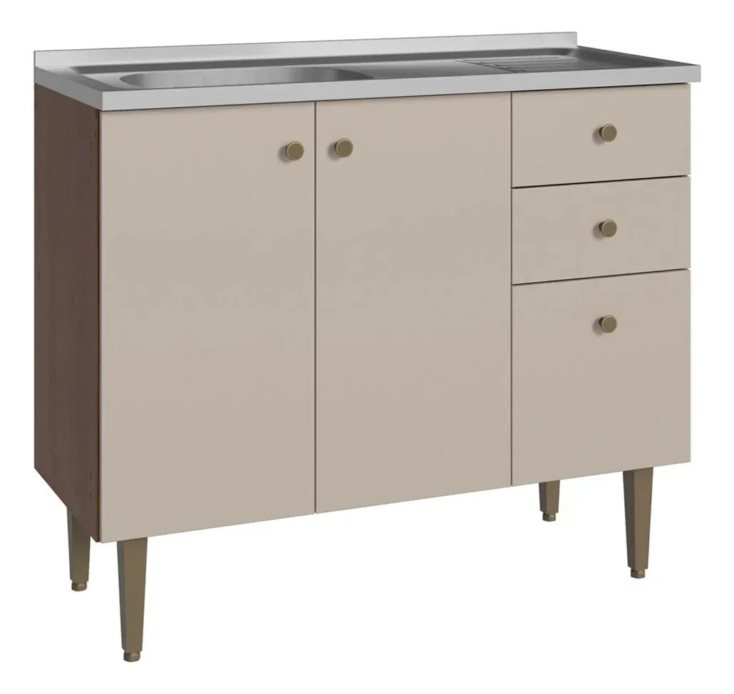 Bajo Mesada Con Bacha Madesa Gourmet 105 Cm