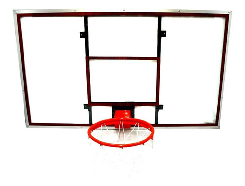 Imagen 2 de 6 de Tablero De Basquetbol Profesional Con Aro Abatible Oficial