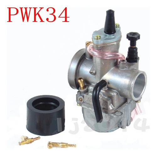 Carburador Lateral Plano Pwk 34mm Racing Con Toma De Admisió