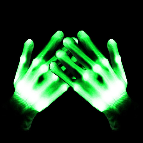 Guantes Led, Guantes De Luces De Dedo, 3 Colores, 10 Modos,