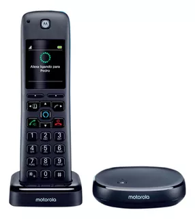 Telefone Digital Moto Axh01 Sem Fio Alexa Motorola Bivolt Co