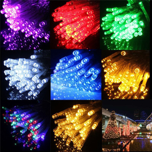 4 Serie Tira De Luces Led 100 Luces Decoracion Iluminacion
