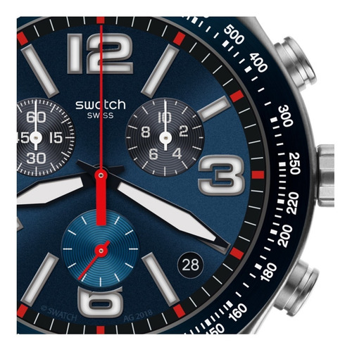 Reloj Swatch Irony Chrono Blue Grid Yvs454 Agente Oficial