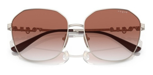 Lentes Solar Vogue Vo4265sl 848/v0 Dorado Claro Lente Degradado Marrón/ Transparente Armazón Dorado Claro 848/v0