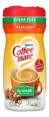 Coffee Mate Hazelnut (avelã), Sugar Free 289,1 G