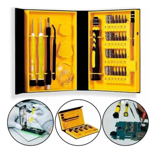 Kit 38 Peças Chaves Torx Celular Tablet Notebook Relógio