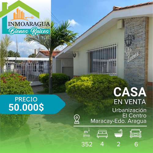 Casa En Venta/ Urbanización El Centro Maracay/ Pg1112